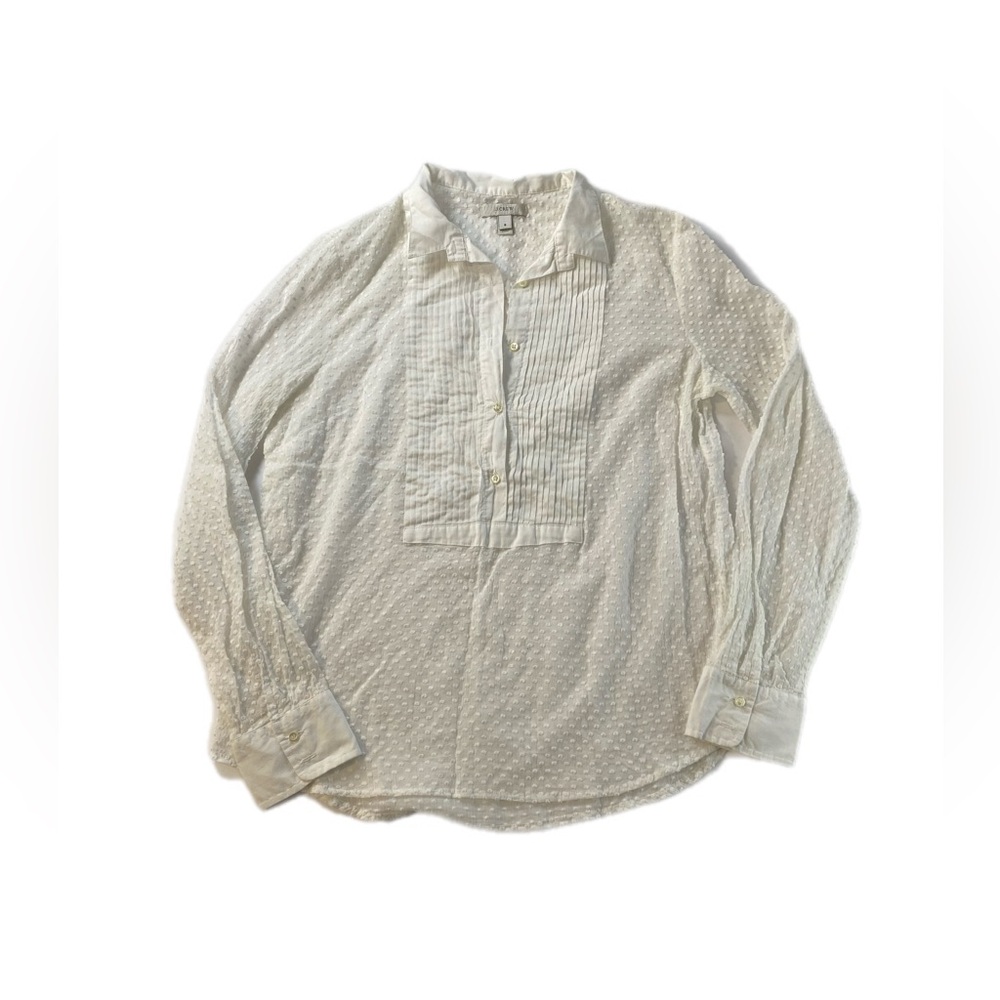 J Crew white Blouse size 6 - Picture 5 of 11